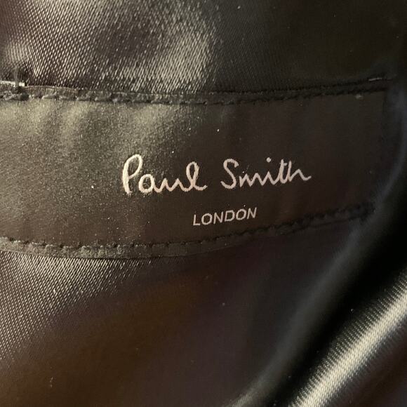 PAUL SMITH Size 38 Olive Green Wool Cashmere Peak Lapel Coat - Picture 7 of 9